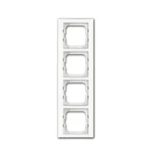 Рамка 4-м Axcent стекло бел. ABB 1754-0-4440