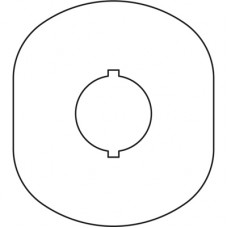 Шильдик MA6-1024 с без текста пласт. 1 место жел. ABB 1SFA611930R1024