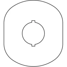 Шильдик MA6-1024 с без текста пласт. 1 место жел. ABB 1SFA611930R1024