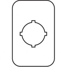 Шильдик MA6-1019 "Emergency Stop" для пласт. кнопочных постов ABB 1SFA611930R1019