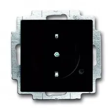 Розетка Schuko Future с индикацией LED черн. бархат ABB 2013-0-5330