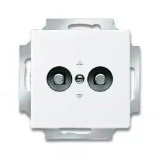 Розетка Solo/future 2мод. для выравнивания потенциалов альпийский бел. ABB 2495-0-0086
