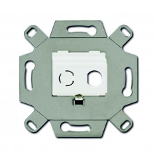 Адаптер/суппорт для ТВ-разъемов тип F BNC-F альпийский бел. ABB 0230-0-0437
