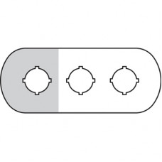 Шильдик MA6-1007 для пласт. кноп. поста 3 места (1 жел.) ABB 1SFA611930R1007
