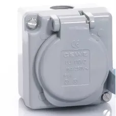 Розетка Schuko мет.корп UJ110/2, IP44 2CMA178338R1000 ABB