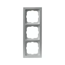 Рамка 3-м Impressivo алюм. ABB 1723F85-83