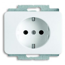 Розетка Schuko Alpha nea 16А 250В бел. глянцевый ABB 2011-0-6223