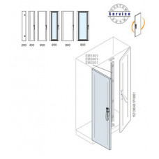 Створка двойной двери 2200x800мм ВхШ EC2280FC8K ABB