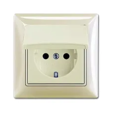 Розетка Schuko Basic 55 16А 250В в сборе IP44 сл. кость ABB 2018-0-1504