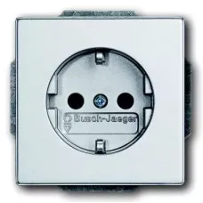 Розетка Schuko Solo/future 16А 250В защ. шторки серебр.-алюм. ABB 2013-0-5375