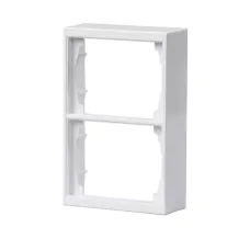Рамка 2-м DoubleSchuko Impressivo 100мм для наружого монтажа бел. ABB 1722S100-84
