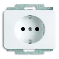 Розетка Schuko Alpha nea 16А 250В бел. матовый ABB 2011-0-6227
