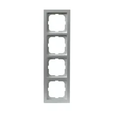 Рамка 4-м Impressivo алюм. ABB 1724F85-83