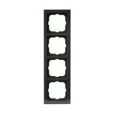 Рамка 4-м Impressivo антрацит ABB 1724F85-81