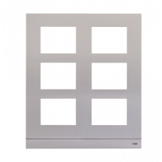 Рамка станции вызова размер 5 серебр. ABB 51025CF-A