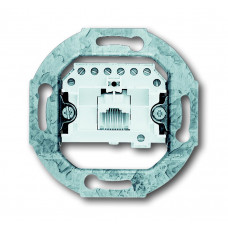 Механизм розетки телеф. 1-м 8 полюсов RJ11/12/RJ45 ISDN кат.3 ABB 0230-0-0378