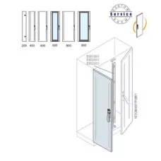 Створка двойной двери 1800х500м ABB EC1880FC5K
