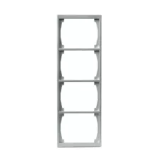 Рамка 4-м Impressivo 100мм алюм. ABB 1724F100-83