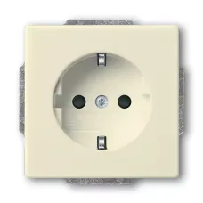 Розетка Schuko Solo/future 16А 250В защ. шторки savanne/сл. кость ABB 2013-0-5376