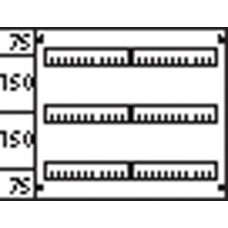 Пластрон с прорезями 2ряда/3 рейки 150мм ABB AS223