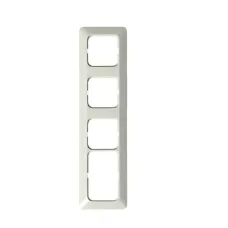 Рамка 4-м Jussi 1-м 2Schuko + 3-м Schuko бел. ABB 2524