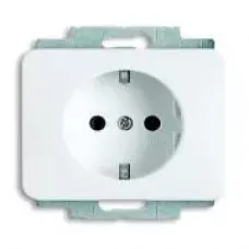 Розетка Schuko с маркировкой "DATA" альпийский бел. ABB 2011-0-3854