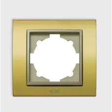 Рамка 1-м Zena Platin мат. зол./титановый контур ABB 500-073514-271
