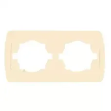 Рамка 2-м Zirve горизонт. крем./крем. ABB 501-000303-226