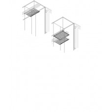 Перегородка горизонт. W=400мм D=900мм ABB 1STQ008578A0000