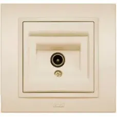 Розетка TV Zena без рамки с размагничивателем концевая крем. ABB 609-010300-273
