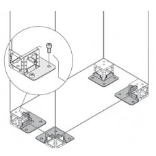 Элемент крепления цоколя к полу (уп.4шт) ABB ZN1041