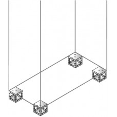 Элемент цоколя углов. H=100мм (уп.4шт) ABB ZN1010X