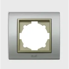 Рамка 1-м Zena Platin мат. хром/титановый контур ABB 500-073614-271