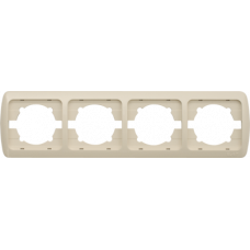 Рамка 4-м Tuna горизонт. без вставки бел. ABB 502-000200-228