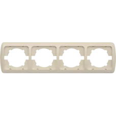 Рамка 4-м Tuna горизонт. без вставки бел. ABB 502-000200-228