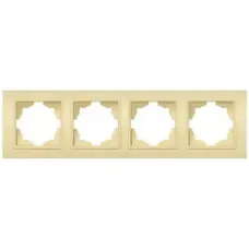 Рамка 4-м Zena крем. ABB 500-010300-228