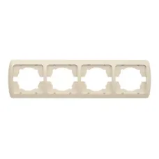 Рамка 4-м Tuna горизонт. крем./крем. ABB 502-000303-228