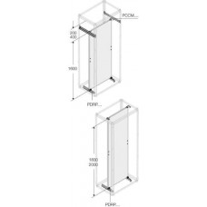 Плата монтажная H=2000мм W=800мм 1STQ001904B0000 ABB