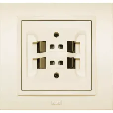 Розетка Hi-Fi 2-м Zena крем. ABB 500-010300-241