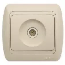 Розетка TV Tuna с размагничивателем проходная (8DB-12DB-18DB-20DB) крем./крем. ABB 502-000303-272
