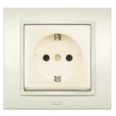 Розетка Zena без заземл. крем. ABB 500-010300-215