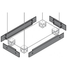 Фланец цоколя торц. 100х1200мм (уп.2шт) ABB ZN1200