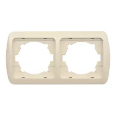 Рамка 2-м Tuna горизонт. крем./крем. ABB 502-000303-226