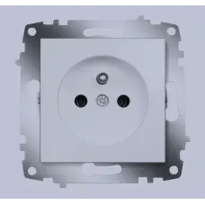 Розетка Cosmo франц. станд. с заземл. алюм. ABB 619-011000-268