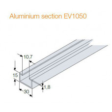 Профиль алюм. Ш=2000мм 30х15 (уп.10шт) ABB EV1050