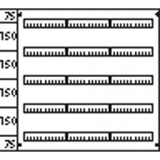 Пластрон глухой 3ряда/5 рейки 150мм ABB AG235