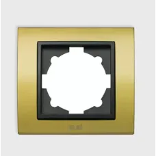 Рамка 1-м Zena Platin нерж. сталь/титановый контур ABB 500-073014-271