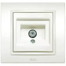 Розетка TV Zena с размагничивателем проходная (8DB-12DB-18DB-20DB) жемчуг ABB 500-012500-272