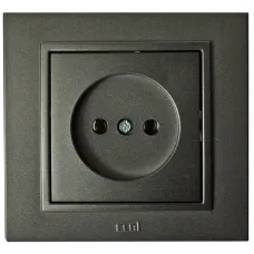 Розетка Zena без заземл. дым. ABB 500-011100-215