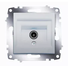 Розетка TV Cosmo проходная с экранированием алюм. ABB 619-011000-272